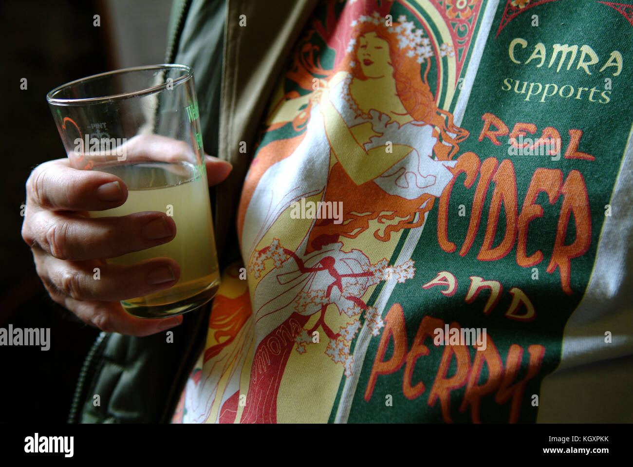 Cider drinker in Wales Stock Photo Alamy