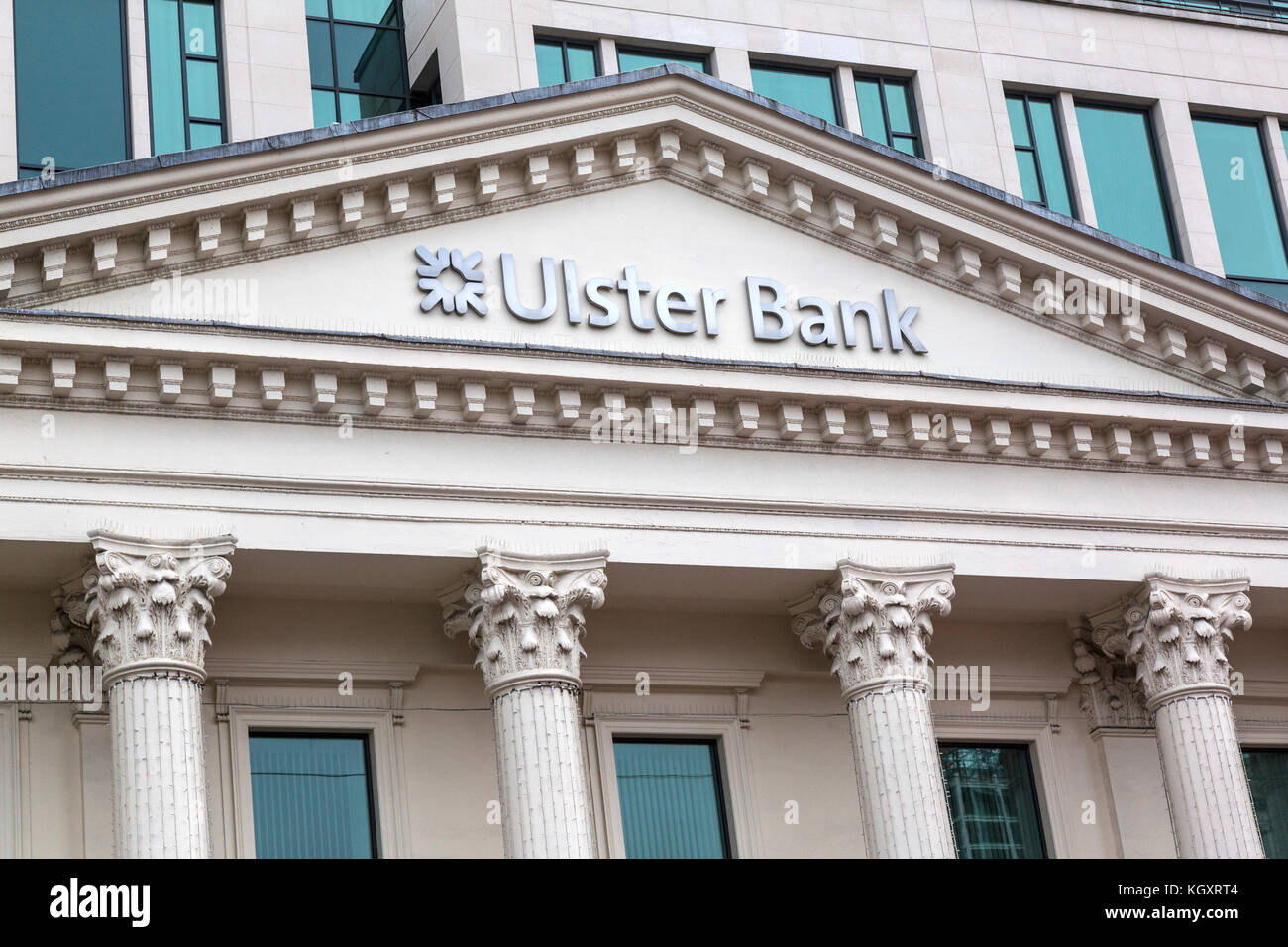 Ulster Bank in Belfast, Northern Island. Stock Photo