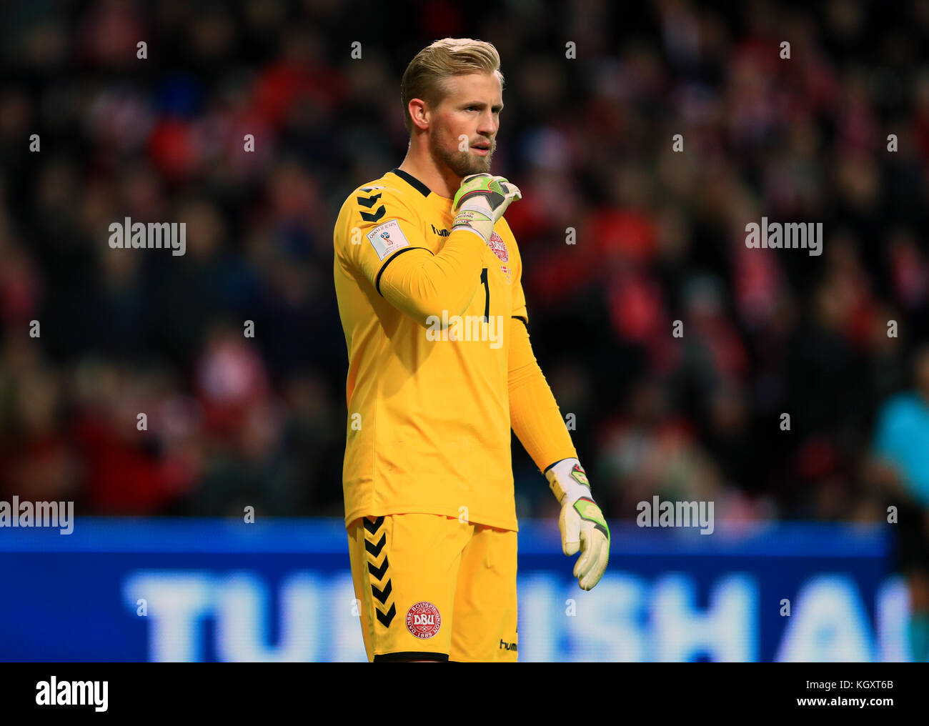 Denmark goalkeeper Kasper Schmeichel during the FIFA World Cup