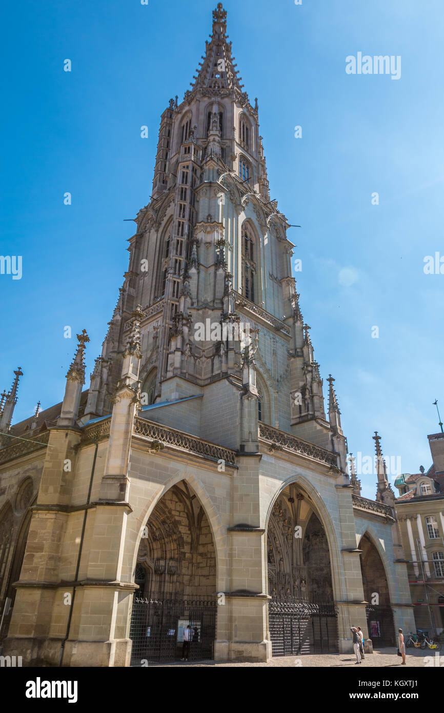Bern cathedral in Switzerland Stock Photo