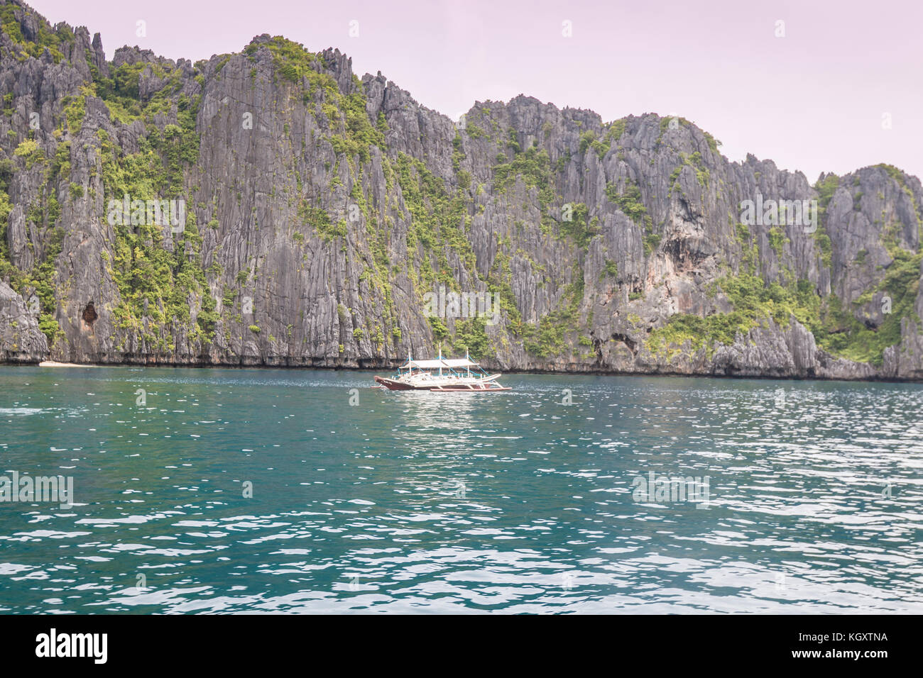Rocks in El Nido Palawan Philippines Stock Photo