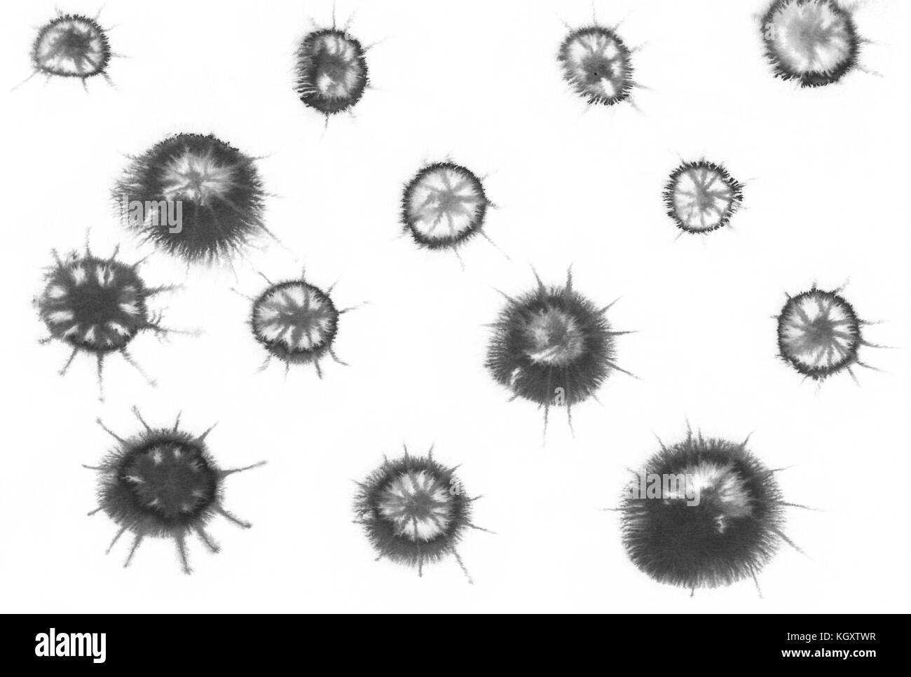 Hand kid painting in Black and White Stock Photos & Images - Alamy