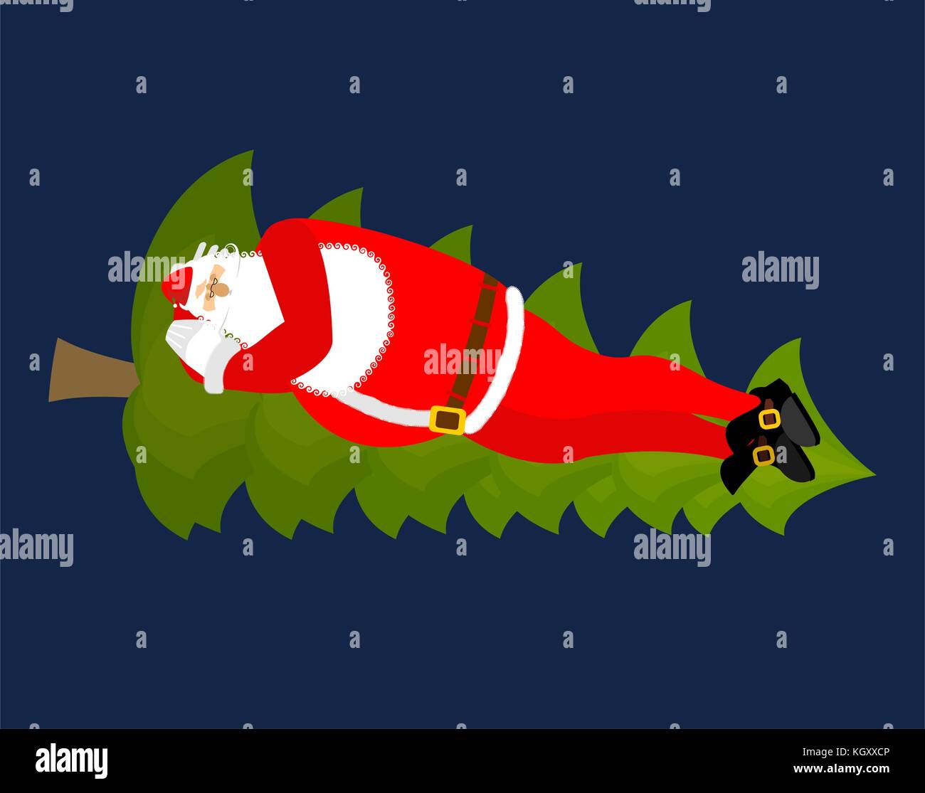 Drunk man christmas Stock Vector Images Alamy