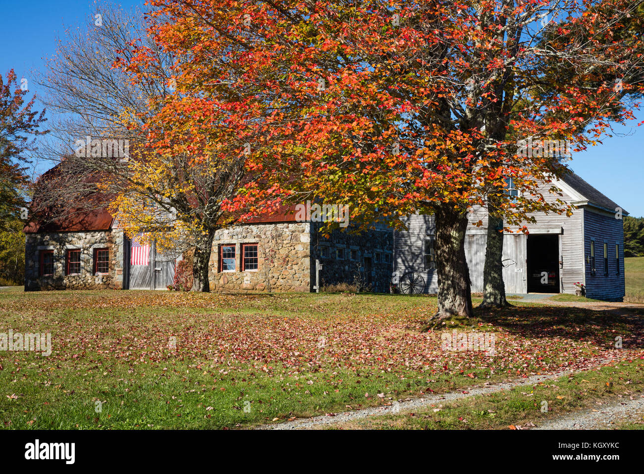 Stone Barn Farm, Bar Harbor, Maine Stock Photo Alamy