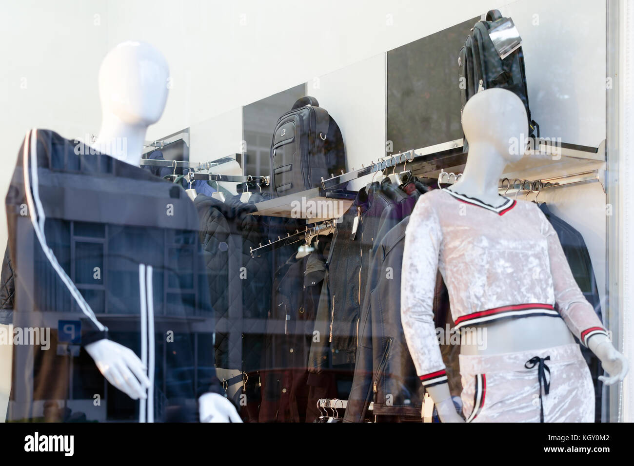 H&M Clothed Mannequins with Female Fashion Clothing and Red and White  Bolloons in the Glass-window Display in Blueport Shopping Editorial Stock  Photo - Image of color, mart: 141473608