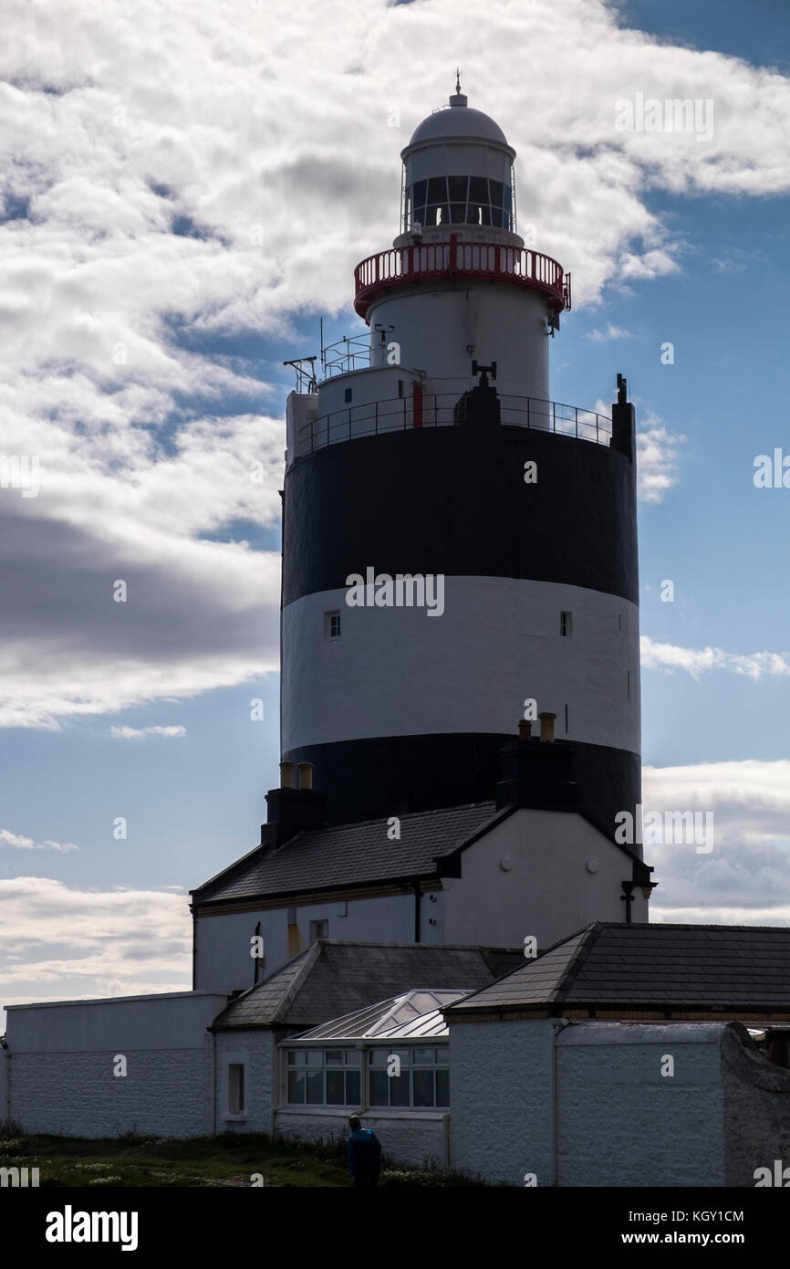 Hook lighthouse at Hook Head, County Wexford, Ireland, oldest operational lighthouse in the world Stock Photo