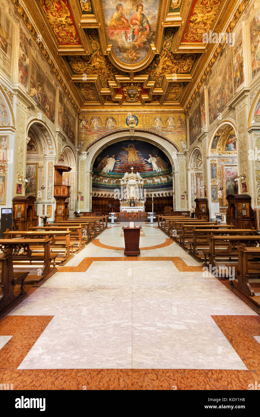 Basilica dei santi Cosma e Damiano - Roma Stock Photo - Alamy