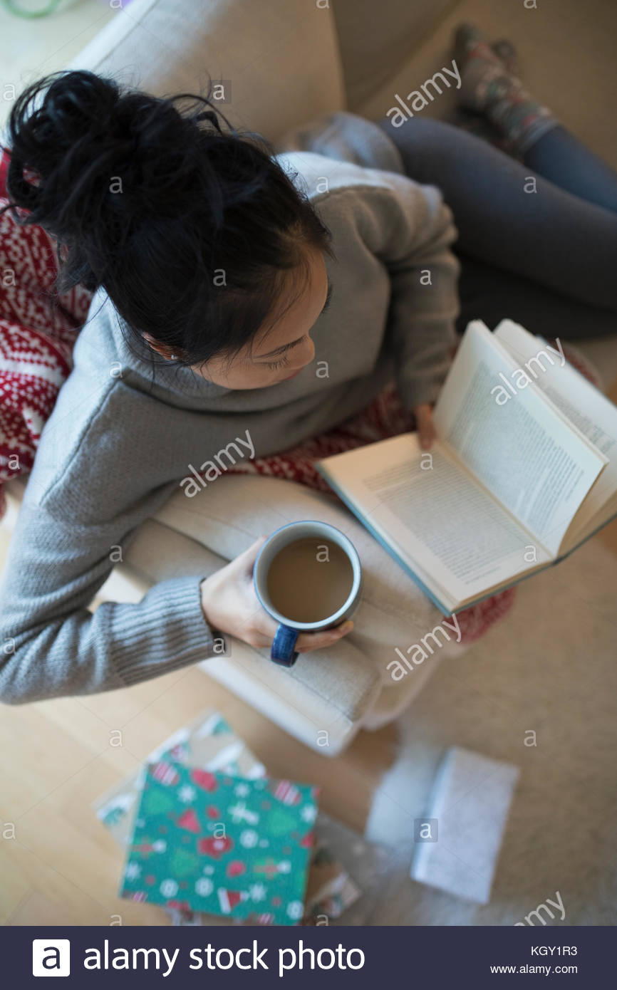 Overhead view of person on sofa hires stock photography and images Alamy