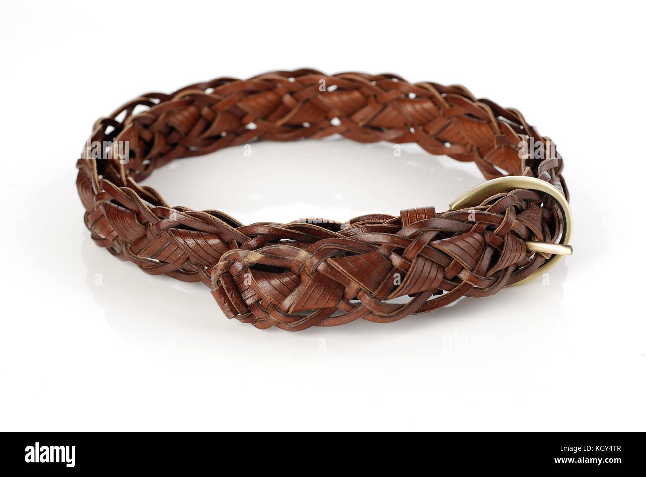 Female brown belt on a white background Stock Photo Alamy