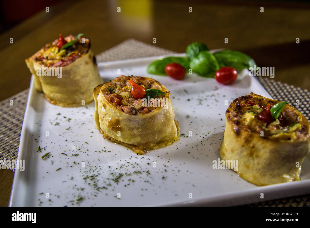 Rondelli pasta brazilian food Stock Photo - Alamy