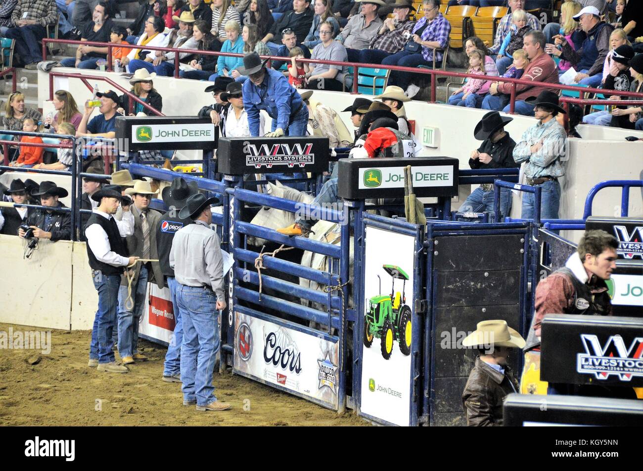 Denver Rodeo Events Stock Photo Alamy