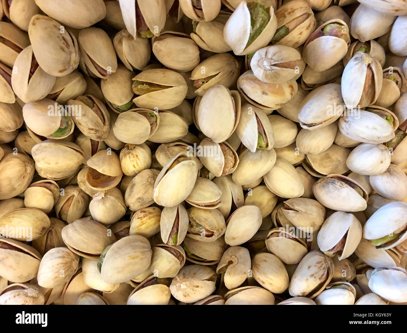 Pistachios, roasted and salted Stock Photo Alamy