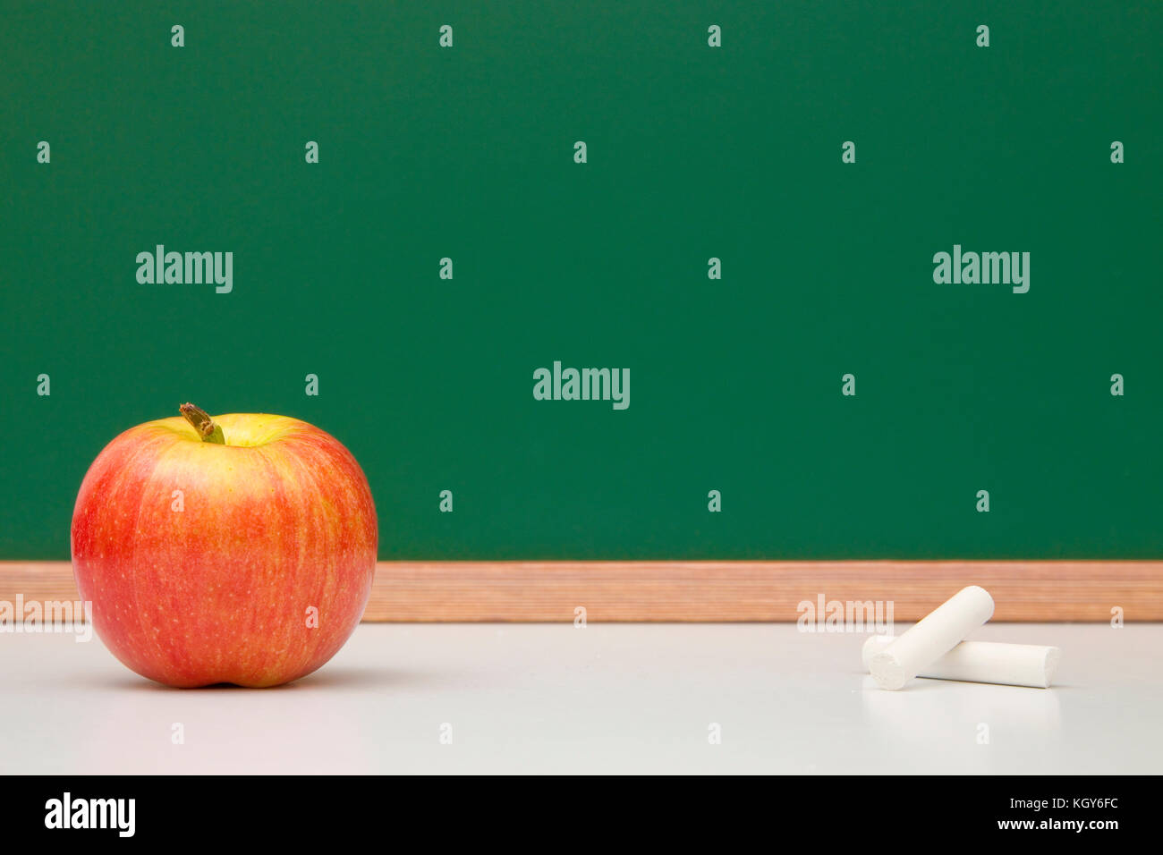 School Themed Background with Customizable Space Stock Photo