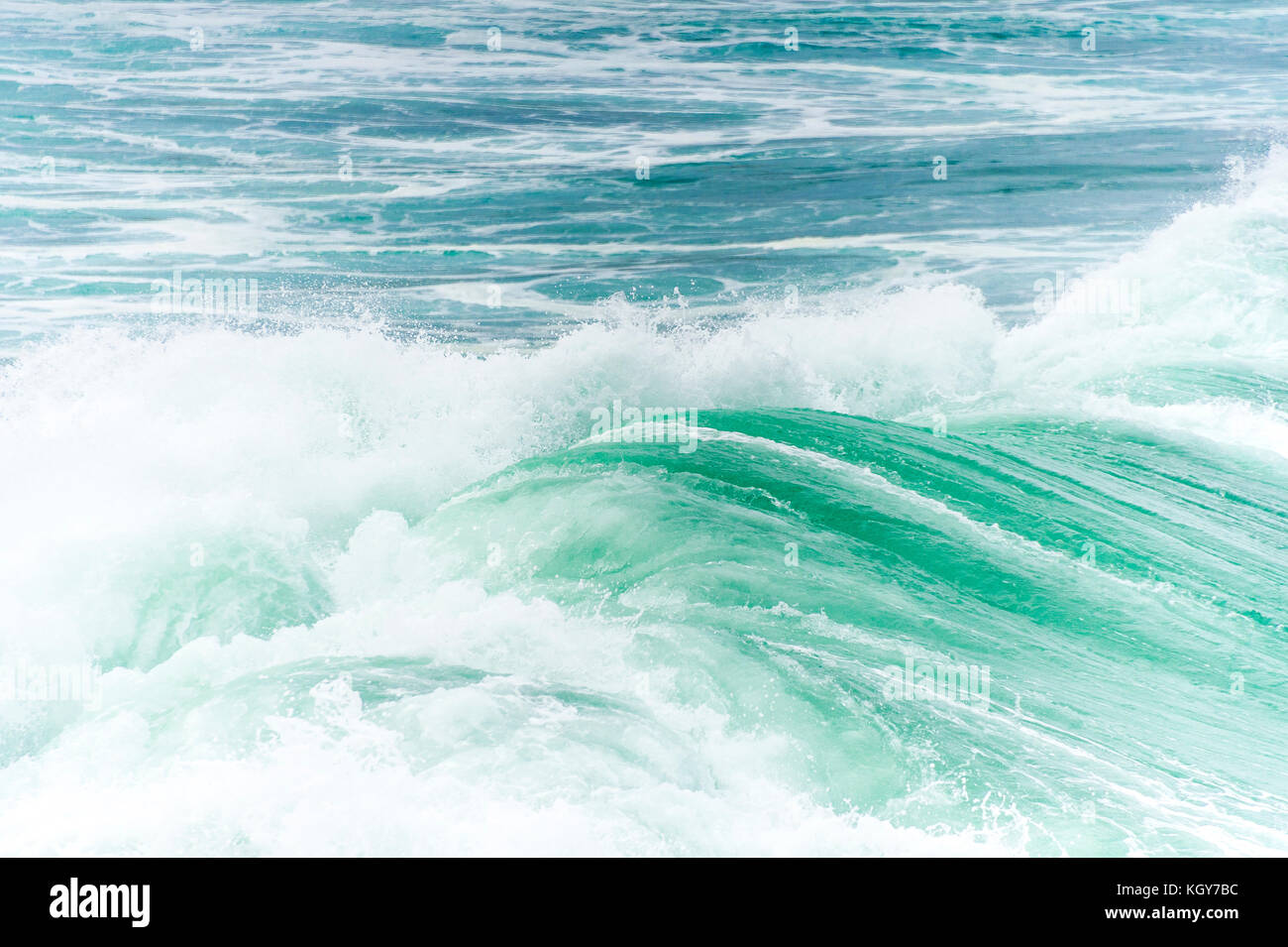 Dangerous surf conditions at Bronte Beach in Sydney, NSW, Australia