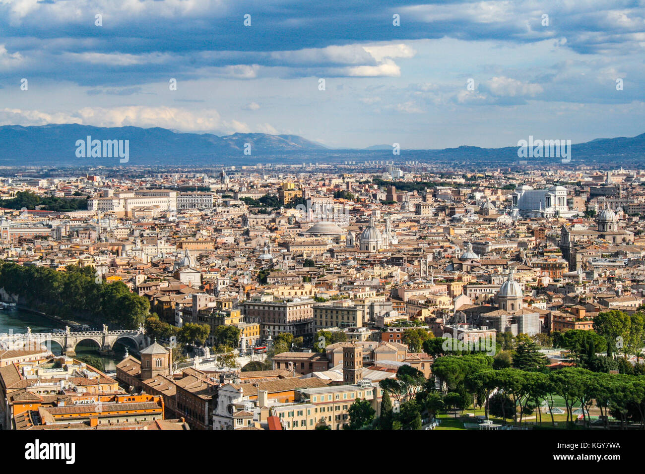 Rome aerial panorama from hi-res stock photography and images - Alamy