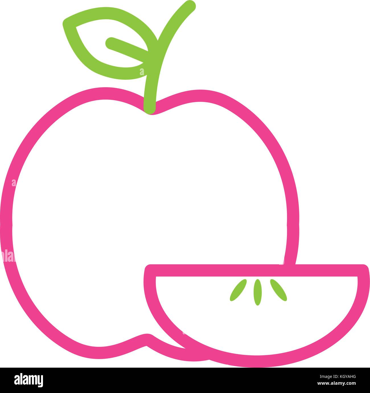 Isolated apple design Stock Vector Image & Art - Alamy