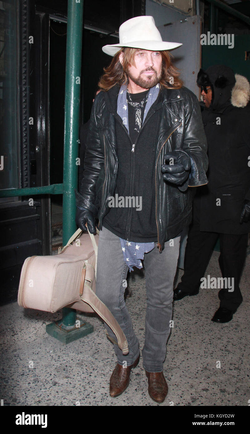 New York, NY, USA. 10th Nov, 2017. Billy Ray Cyrus at AOL's Build Series promoting his new album Set The Record Straight in New York City on November 10, 2017. Credit: Rw/Media Punch/Alamy Live News Stock Photo