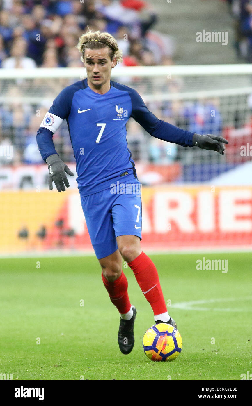 Paris, France. 10th Nov, 2017. Antoine Griezmann in action ...