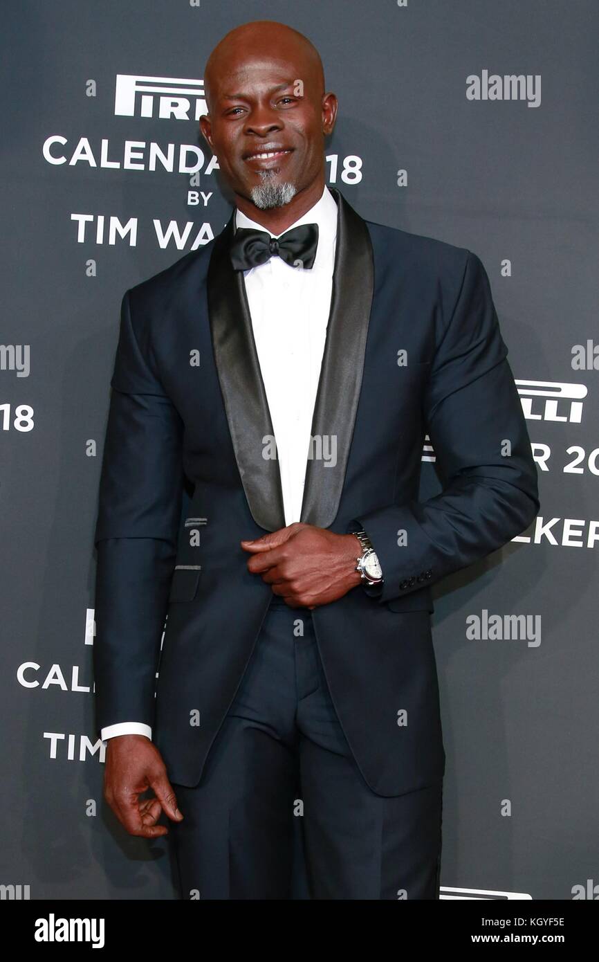 New York, NY, USA. 10th Nov, 2017. Djimon Hounsou at arrivals for The Pirelli 2018 Calendar Launch Gala, Manhattan Center, New York, NY November 10, 2017. Credit: Jason Mendez/Everett Collection/Alamy Live News Stock Photo