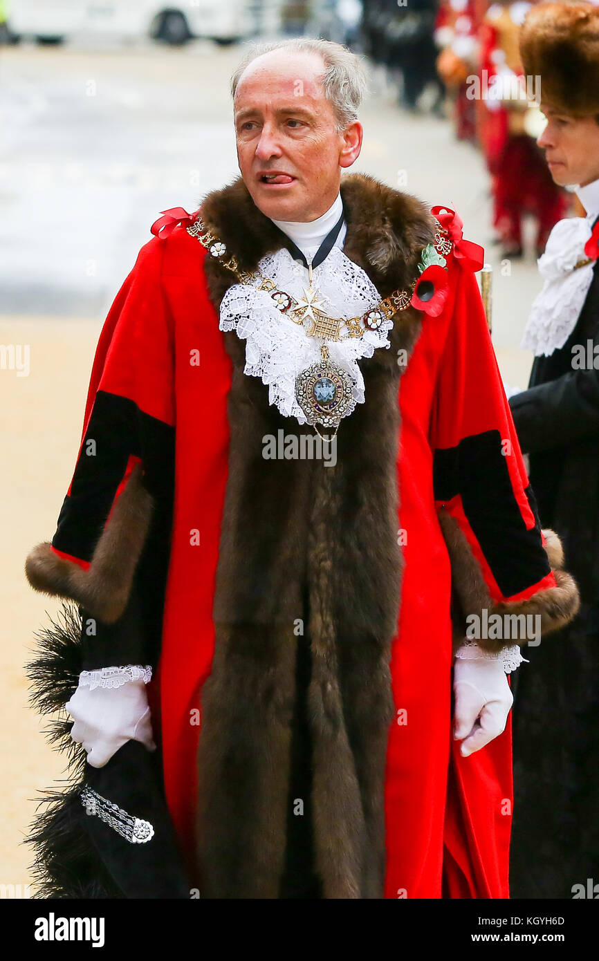 St Paul's Cathedral. London. UK. 11 Nov 2017 Lord Mayor, Charles