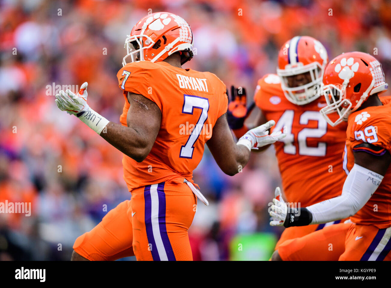 Clemson Defensive End Austin Bryant 7 After Sacking