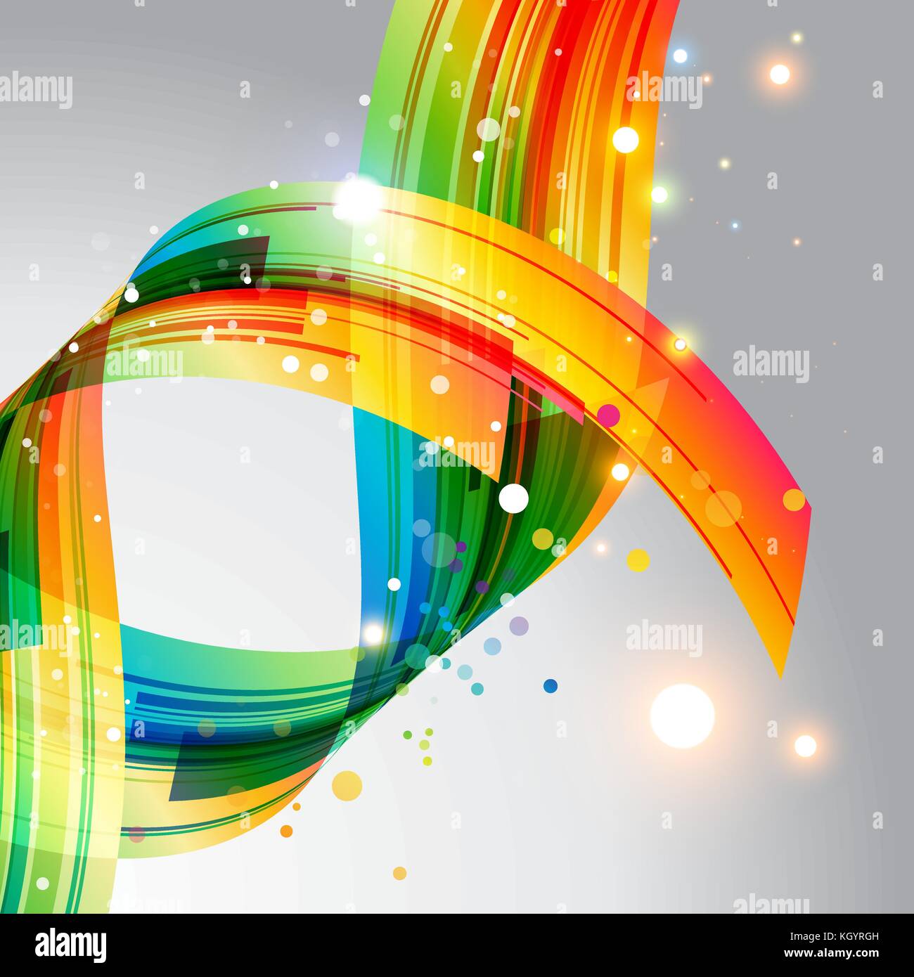 Abstraction bright element with effects Stock Vector