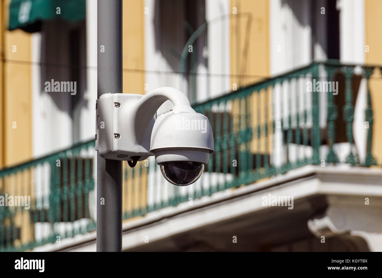 High tech overhead security camera fot videosurveillance Stock Photo