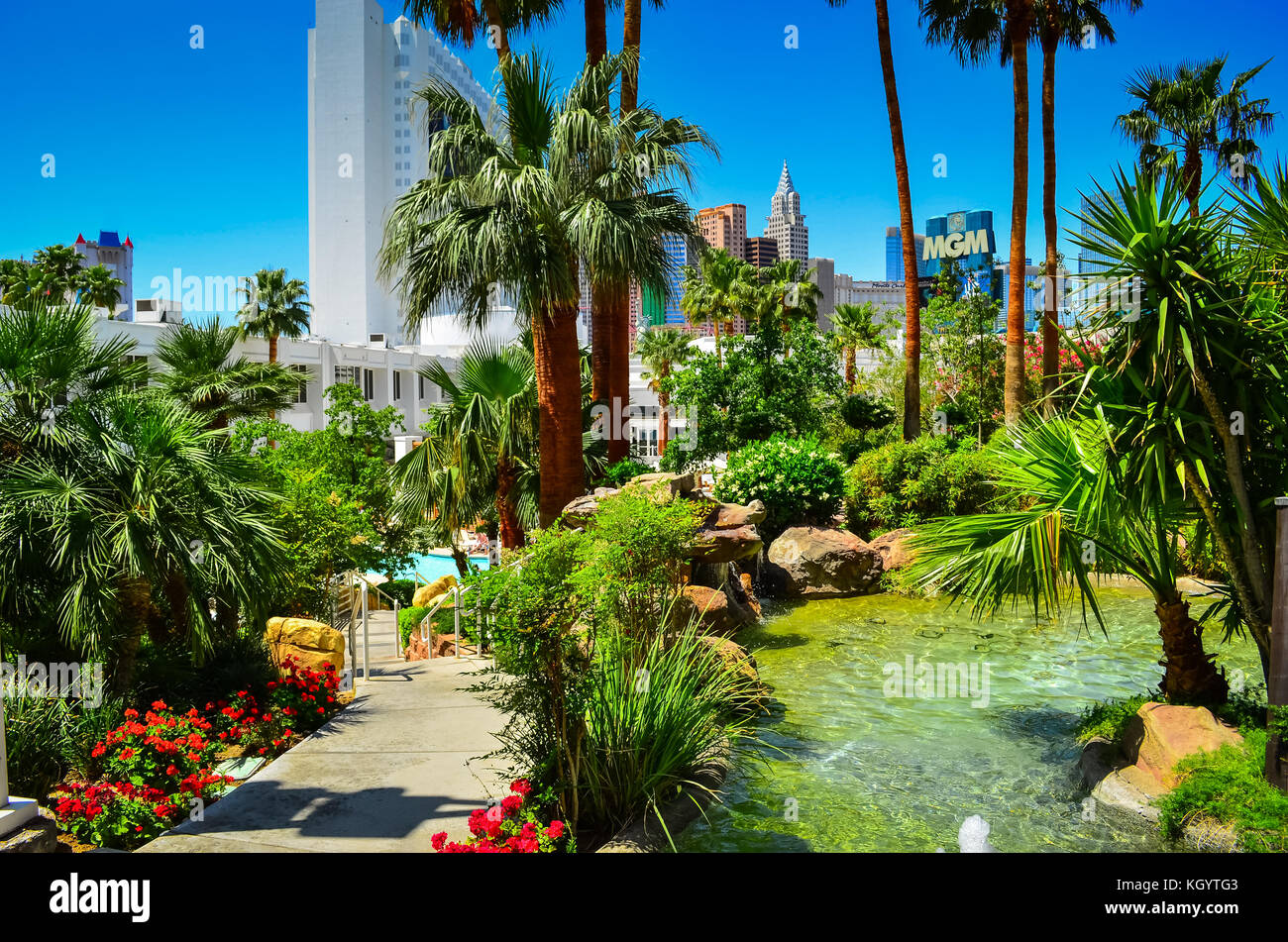 Las Vegas Strip Hotels 2012 (Tropicana) Stock Photo
