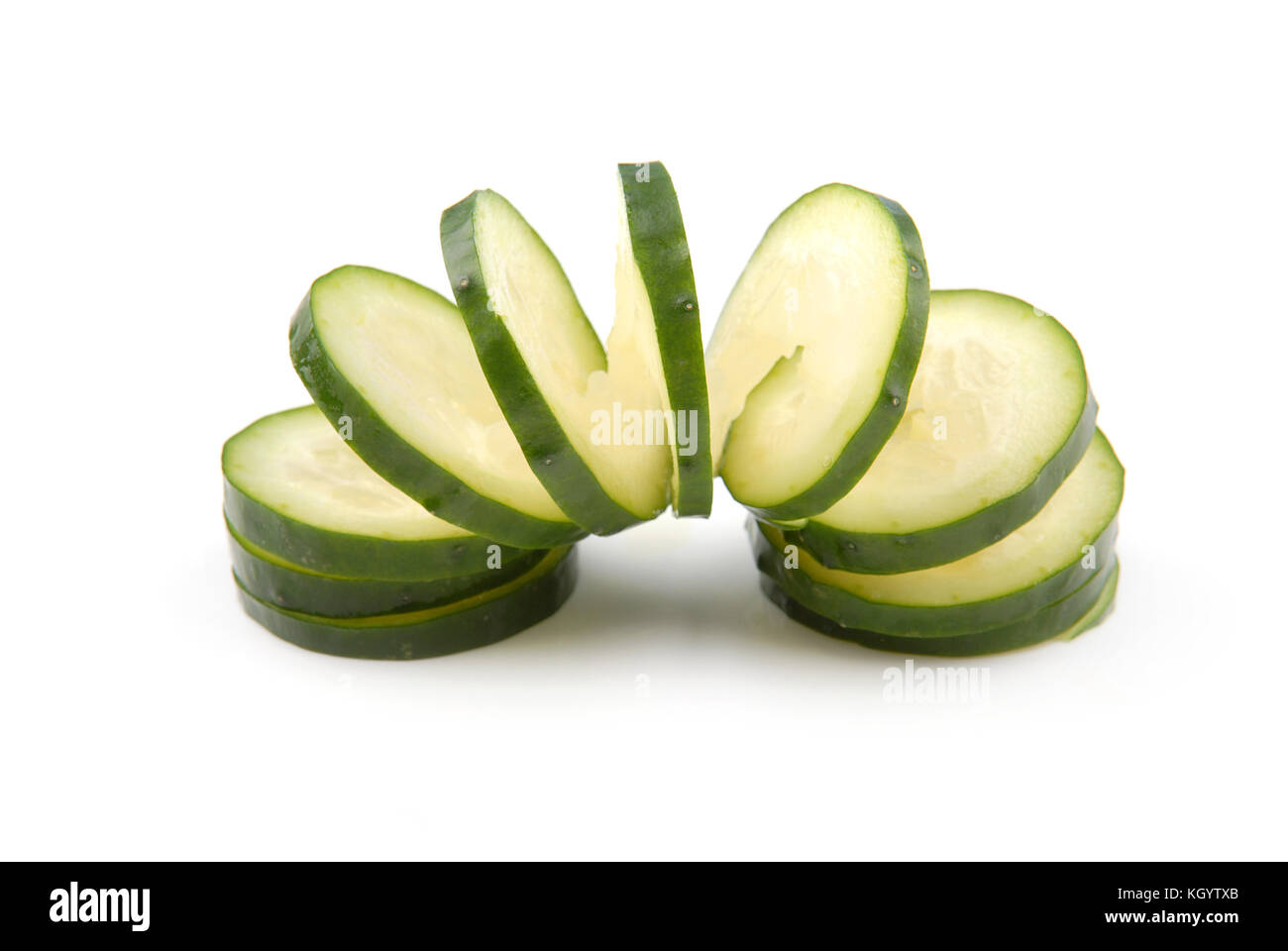 Cucumbers Carving Food Decoration Vegetable Flowers Stock Photo