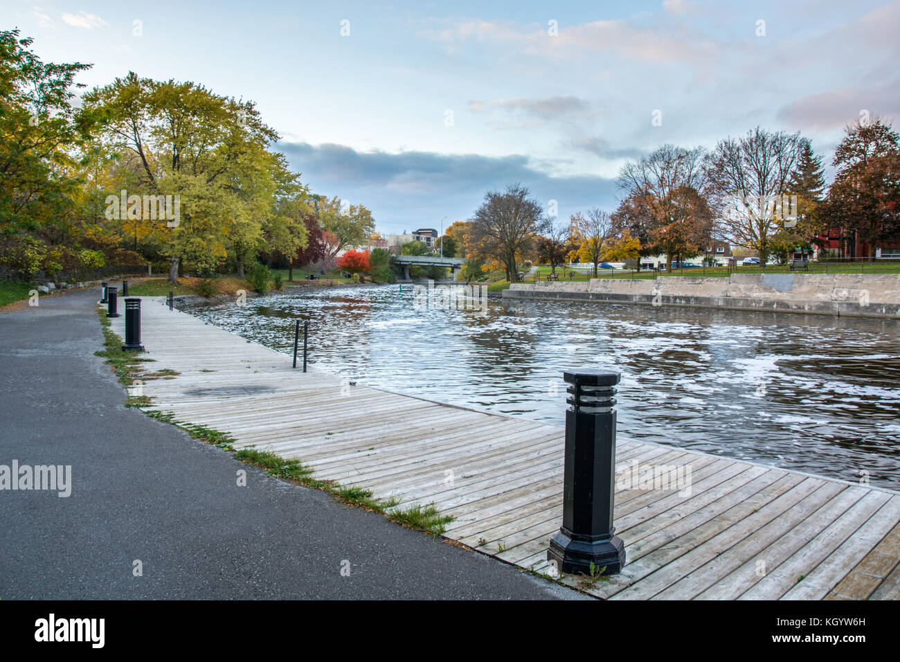 Lindsay Ontario Canada Trent Severn Waterway Scugog River Stock Photo ...