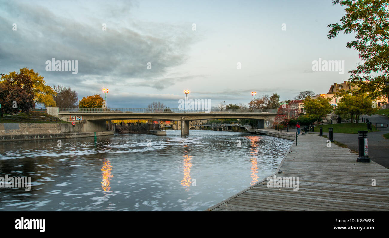 Lindsay Ontario Canada Trent Severn Waterway Scugog River Stock Photo