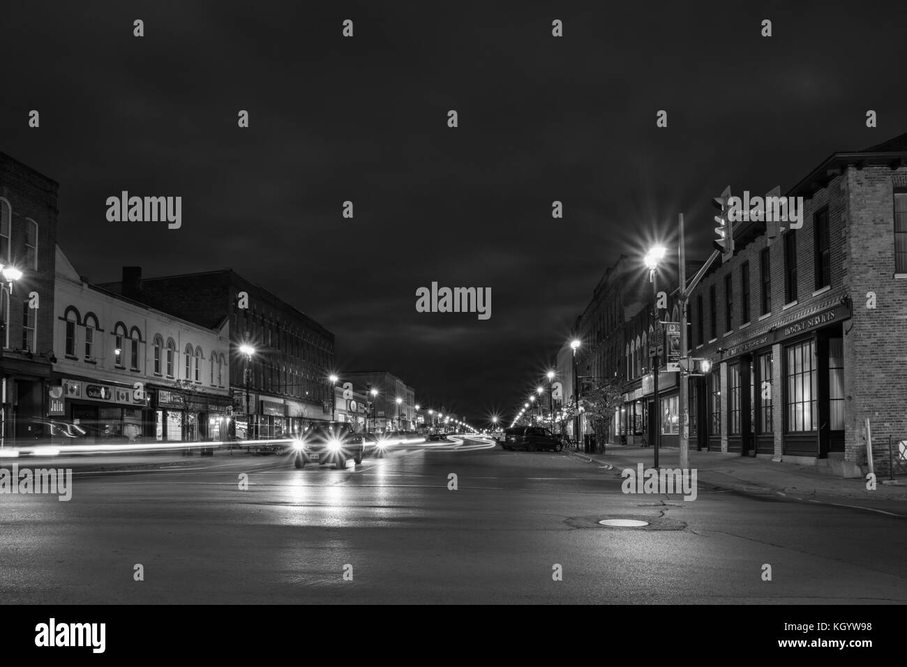 Kent Streel West Lindsay Ontario Canada Stock Photo Alamy