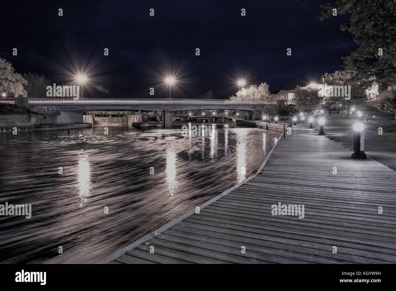 Lindsay Ontario Canada Trent Severn Waterway Scugog River Stock Photo Alamy