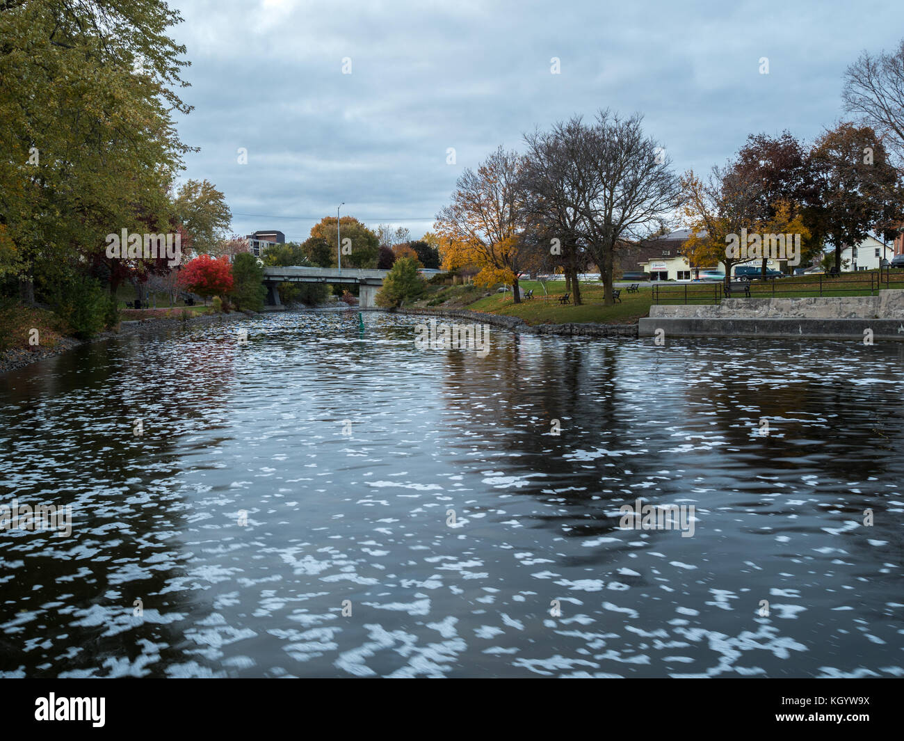Lindsay Ontario Canada Trent Severn Waterway Scugog River Stock Photo Alamy