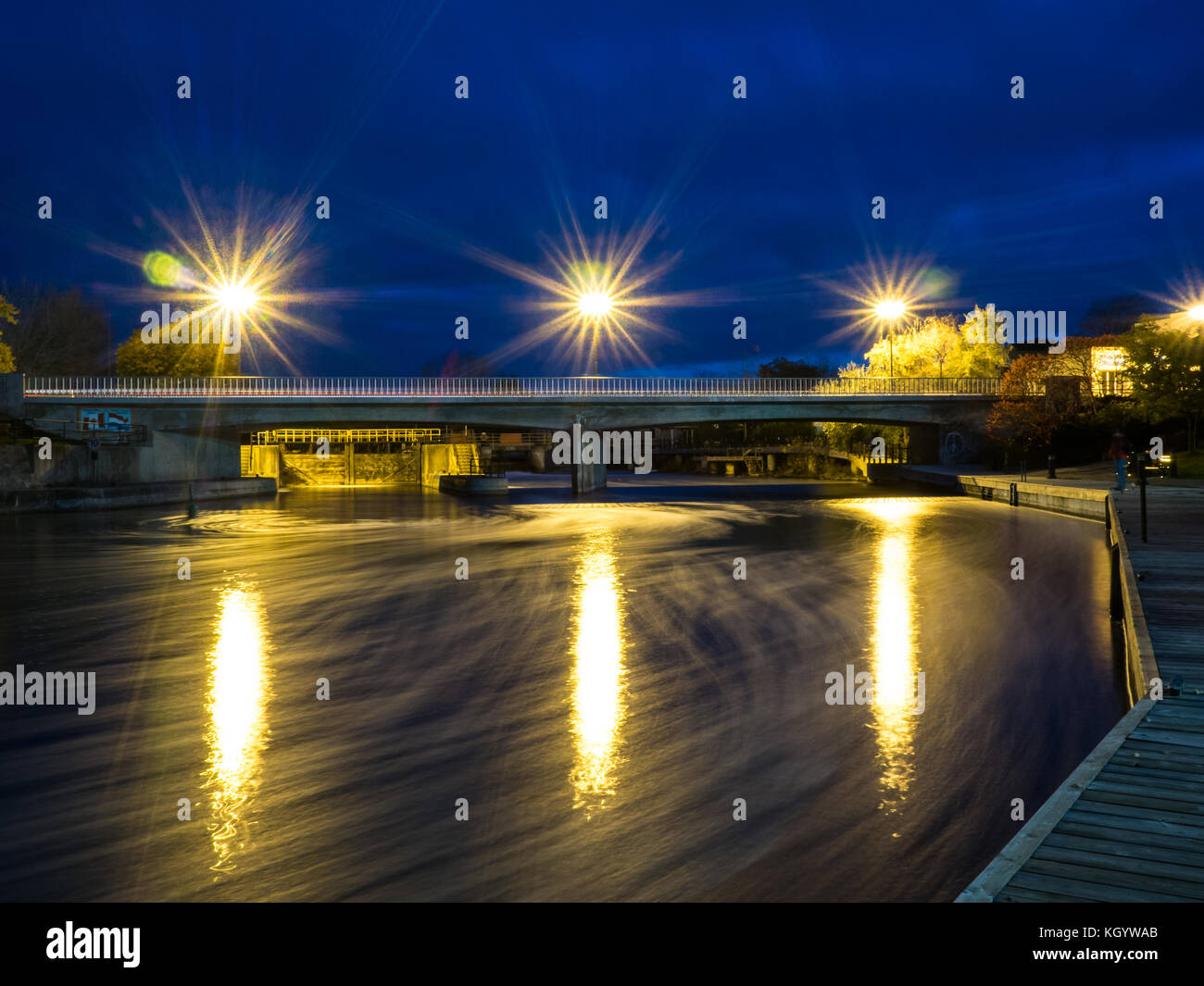 Lindsay Ontario Canada Trent Severn Waterway Scugog River Stock Photo Alamy
