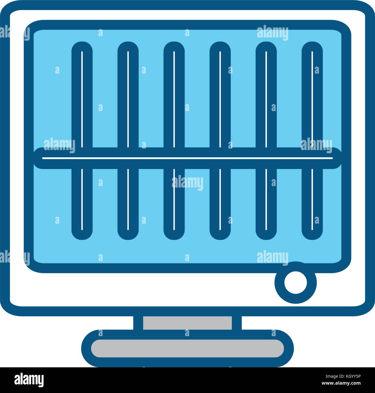 computer icon over white background vector illustration Stock Vector ...