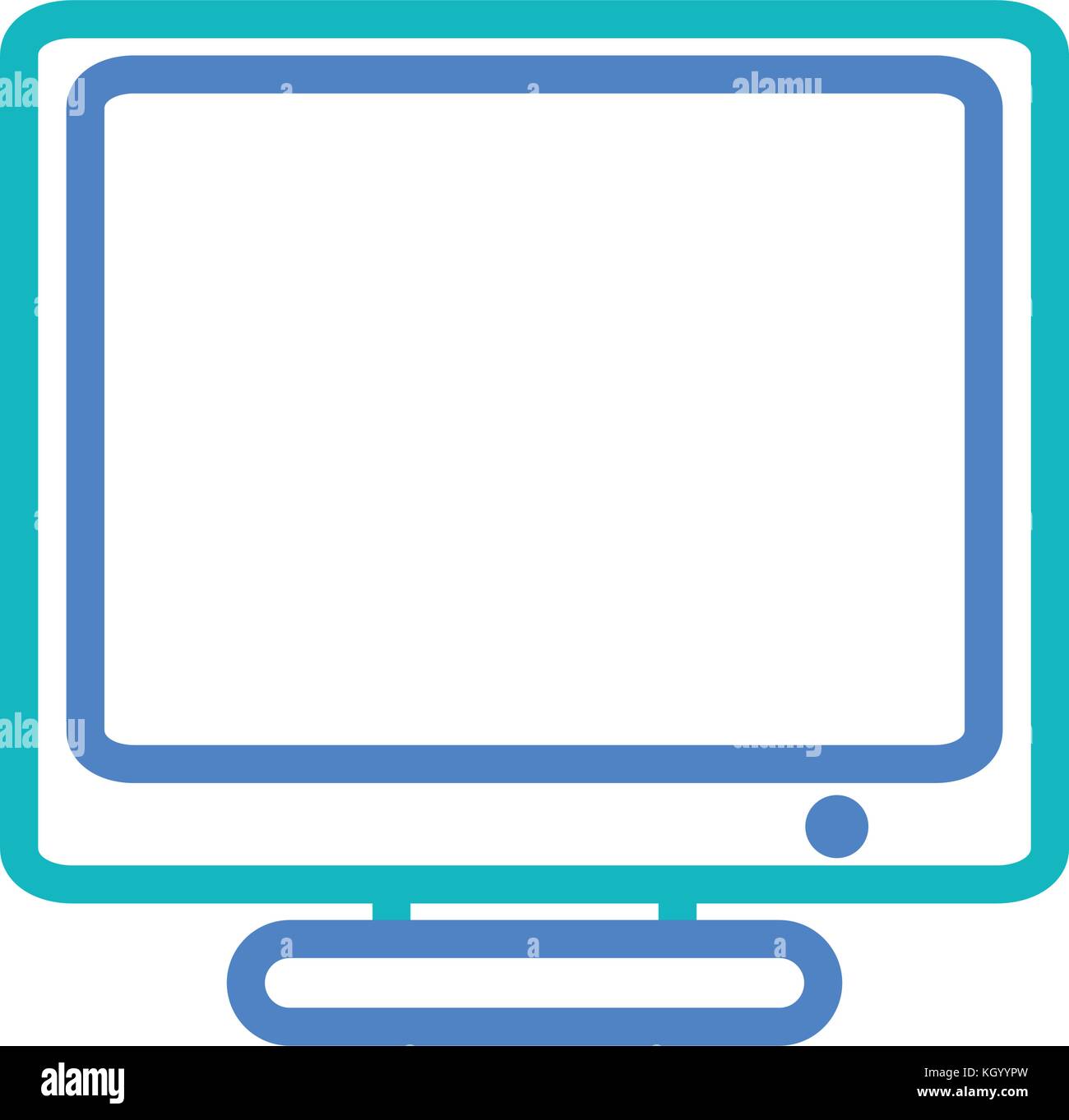 computer icon over white background vector illustration Stock Vector ...