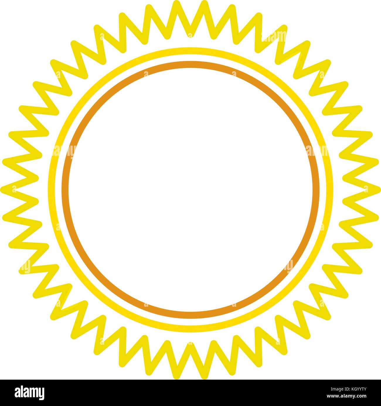 sun icon over white background vector illustration Stock Vector Image ...