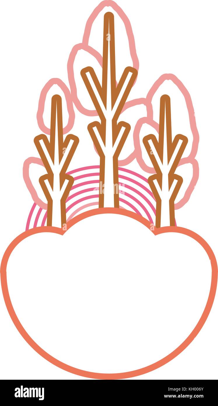 trees icon over white background vector illustration Stock Vector Image ...
