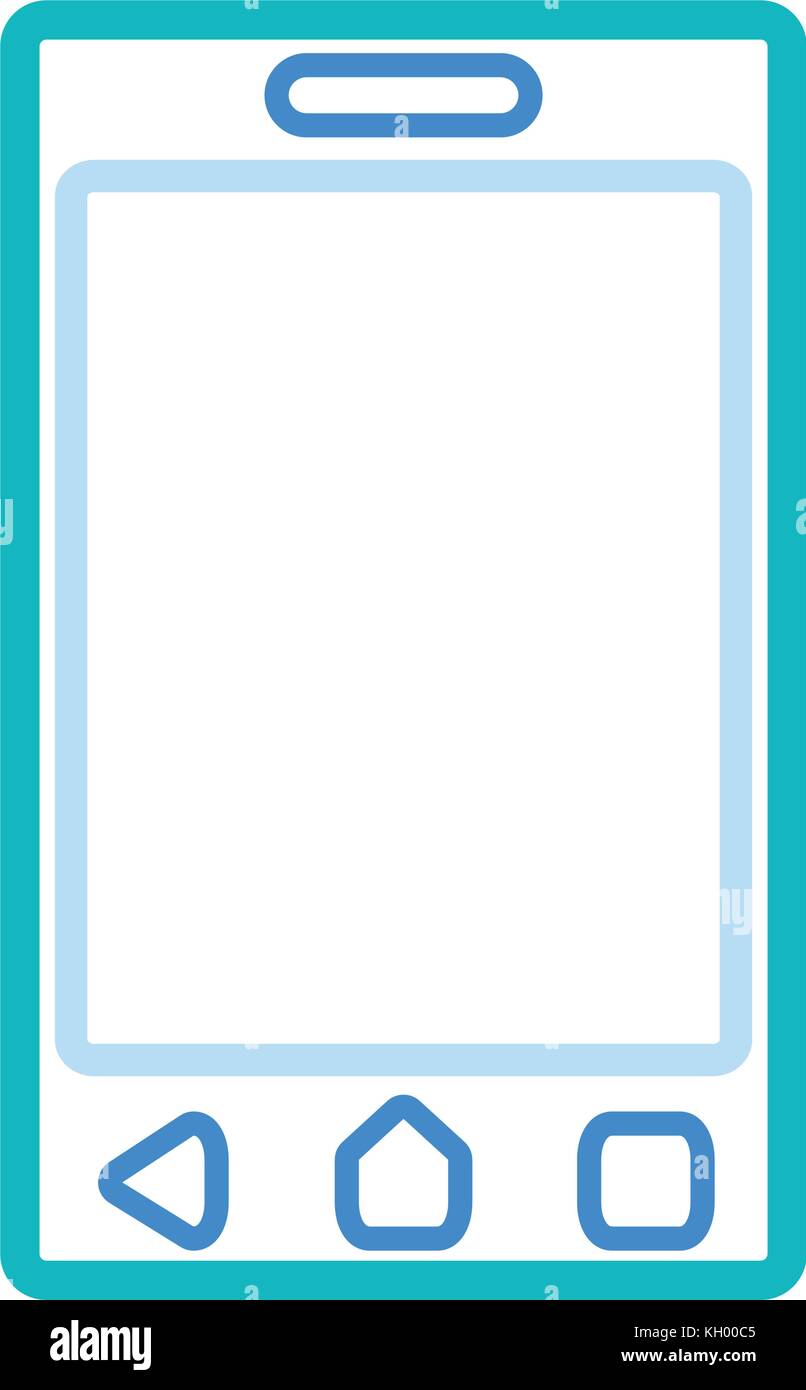 smartphone icon over white background vector illustration Stock Vector ...