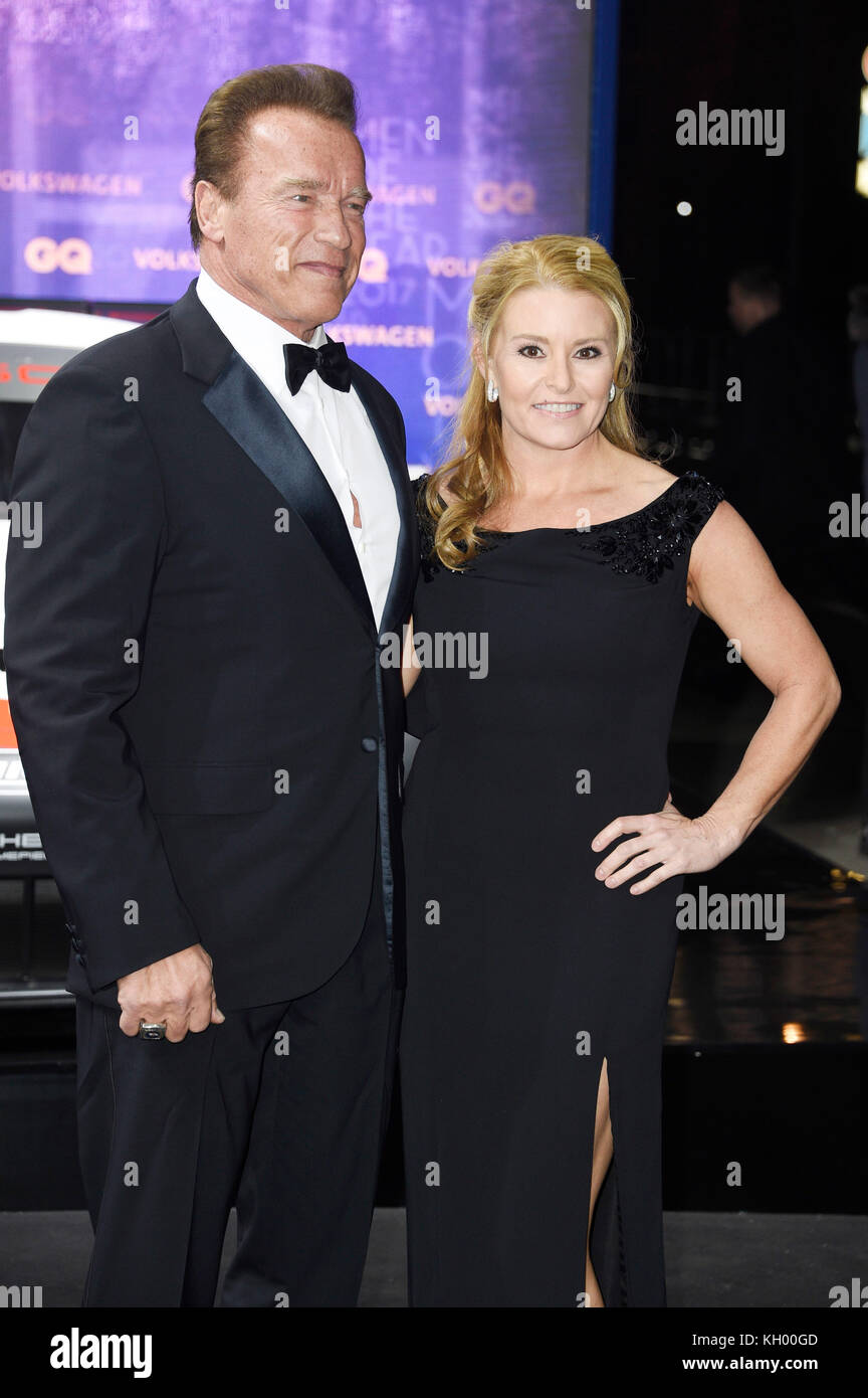 Arnold Schwarzenegger and his girlfriend Heather Milligan attend the
