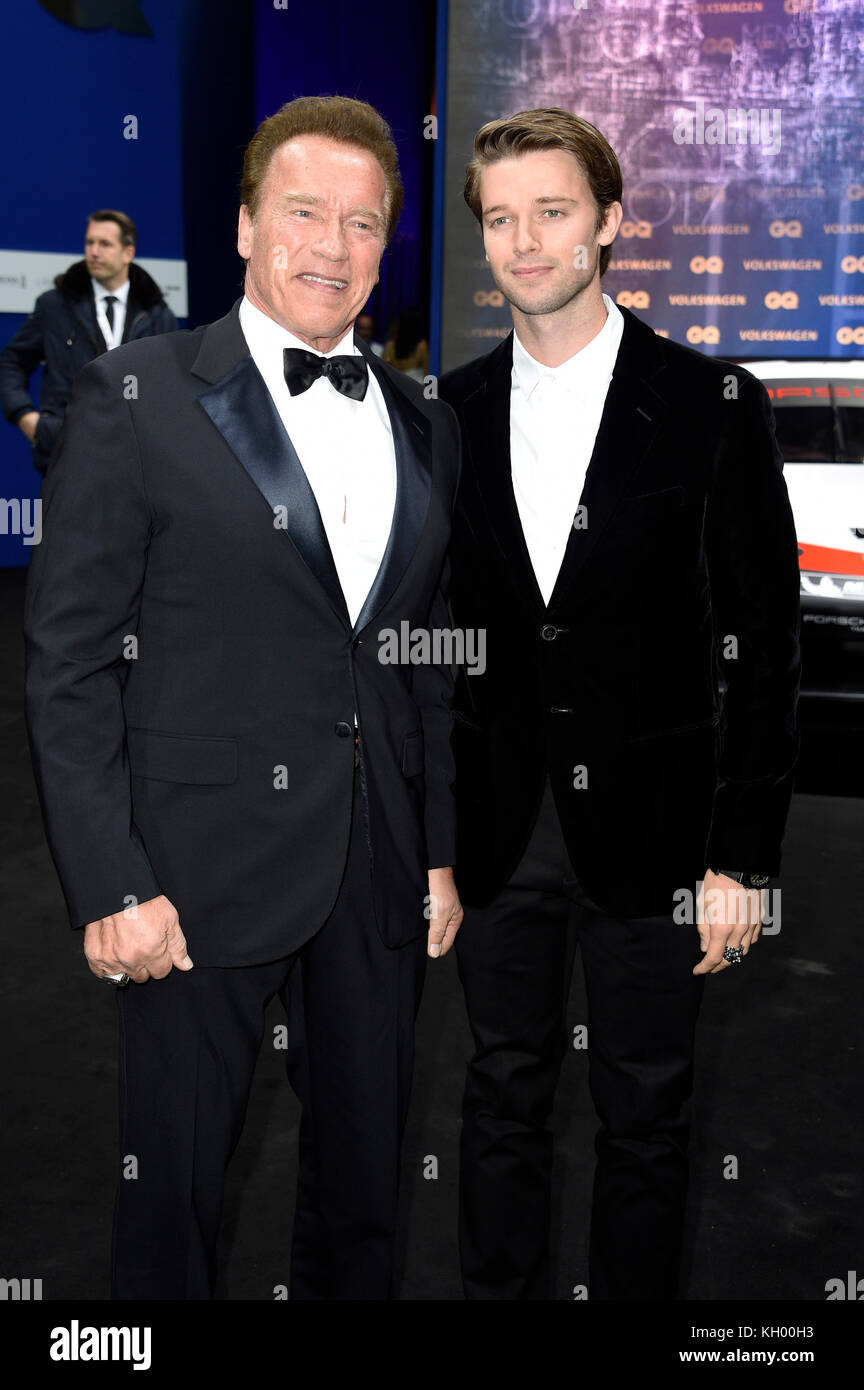 Arnold Schwarzenegger and his son Patrick Arnold Schwarzenegger attend