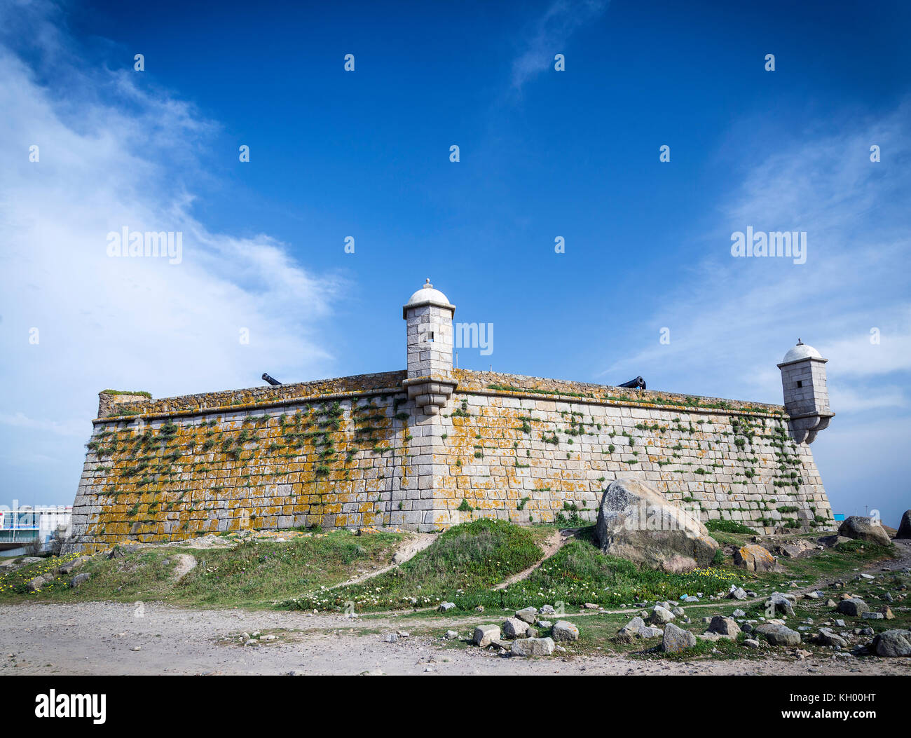 castelo do queijo coast fort landmark in foz beach area of porto portugal  Stock Photo - Alamy