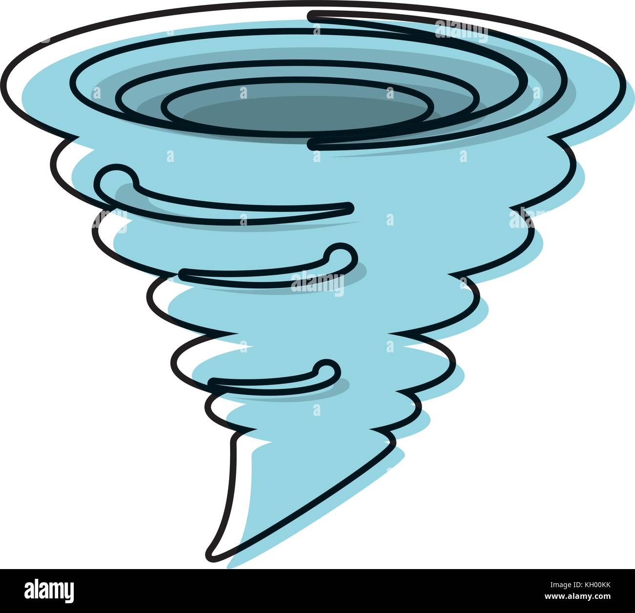tornado icon over white background vector illustration Stock Vector ...