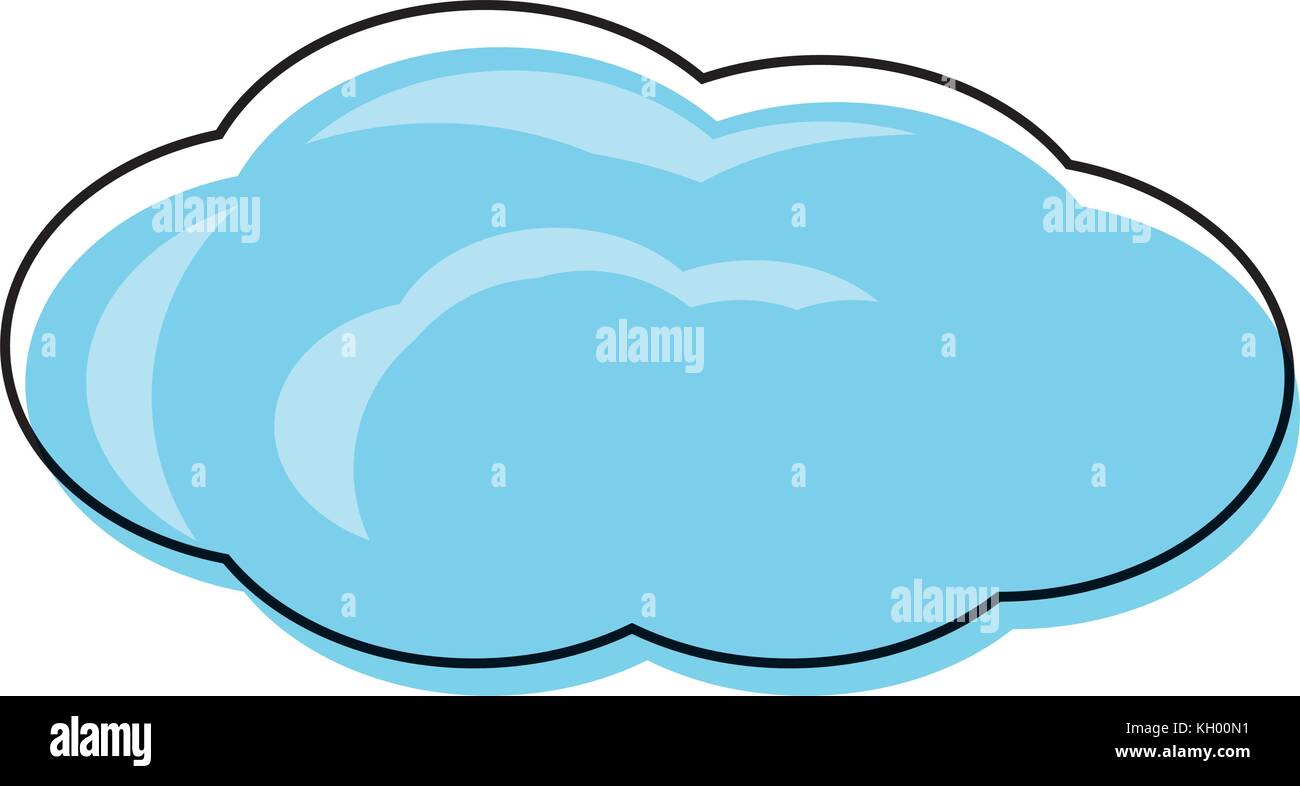 cloud icon over white background vector illustration Stock Vector Image ...