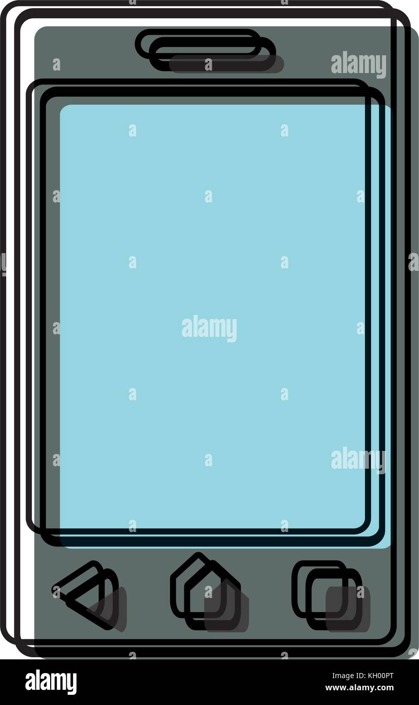 smartphone icon over white background vector illustration Stock Vector ...
