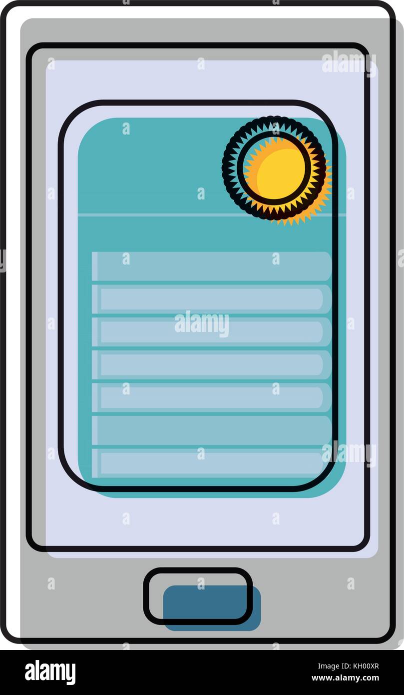 smartphone icon over white background vector illustration Stock Vector ...