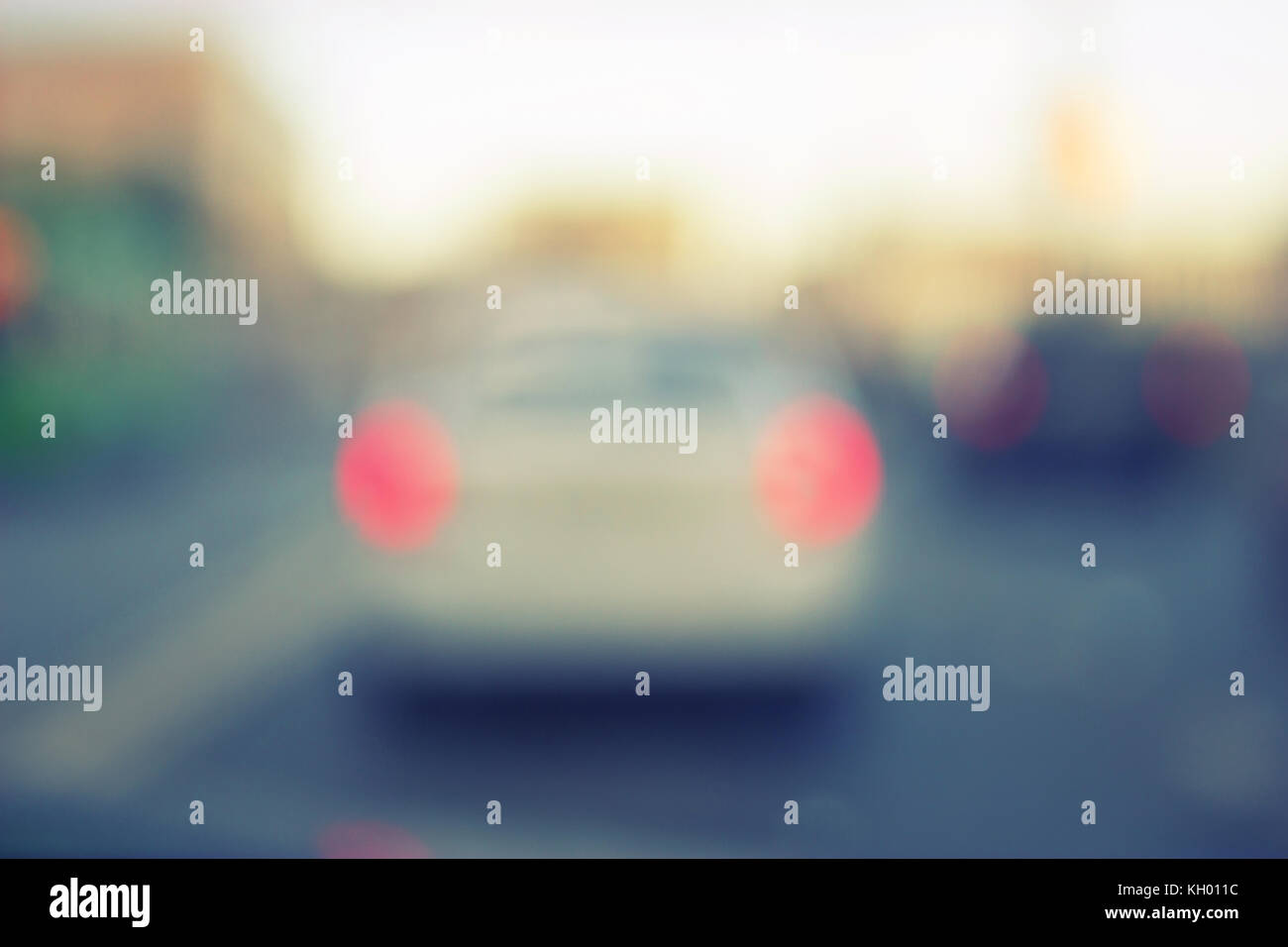 blurred image of cars lights and traffic Stock Photo Alamy