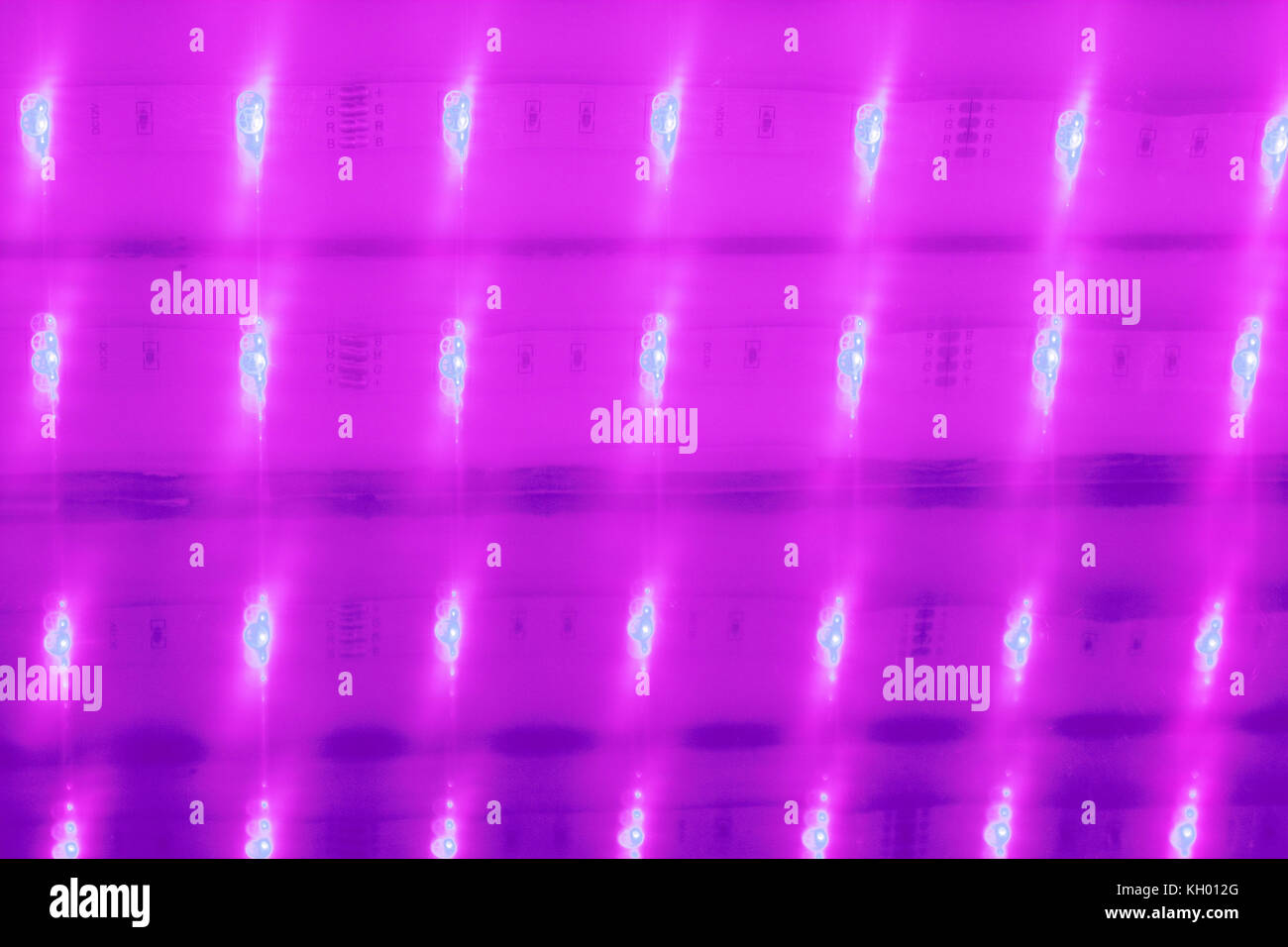 many small electric lamps different colors. LED lams Stock Photo Alamy