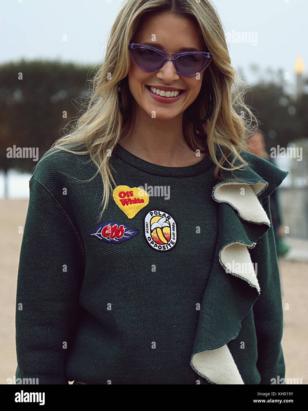 Paris 27 September 2017 Maria Helena Bordon On The Street During The Stock Photo Alamy
